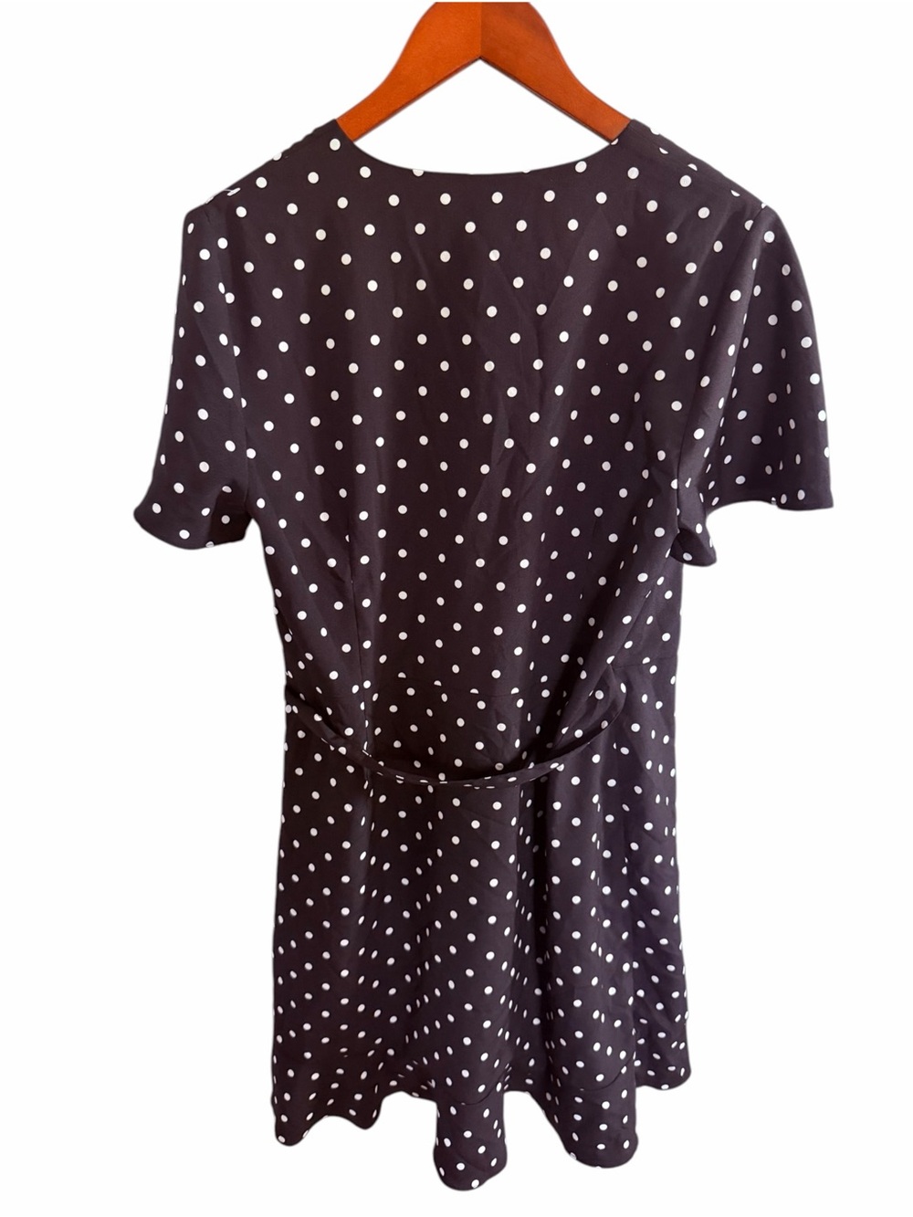 Banana Republic Brown Polka Dot Wrap Dress - Picture 3 of 10